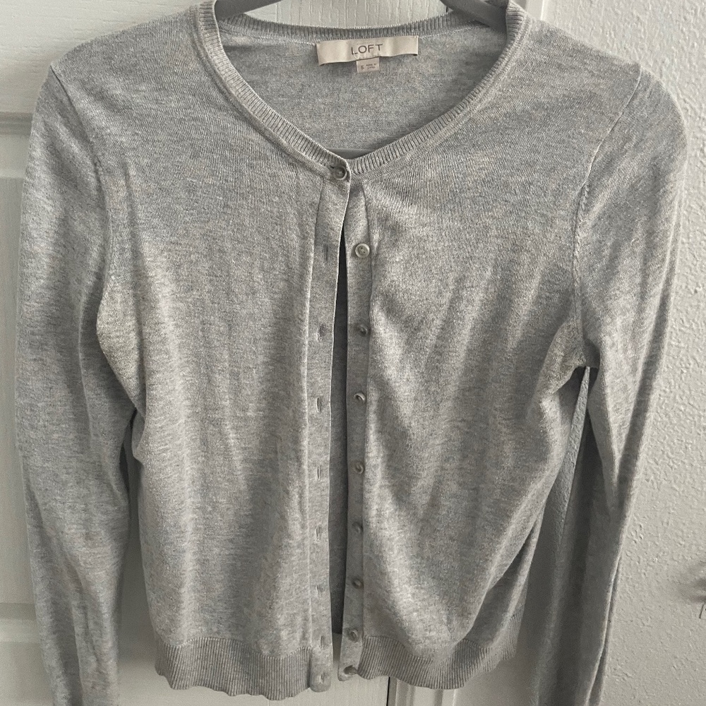 Small Loft light grey cardigan